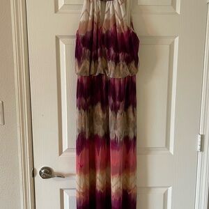 Multicolor Sleeveless Maxi Dress